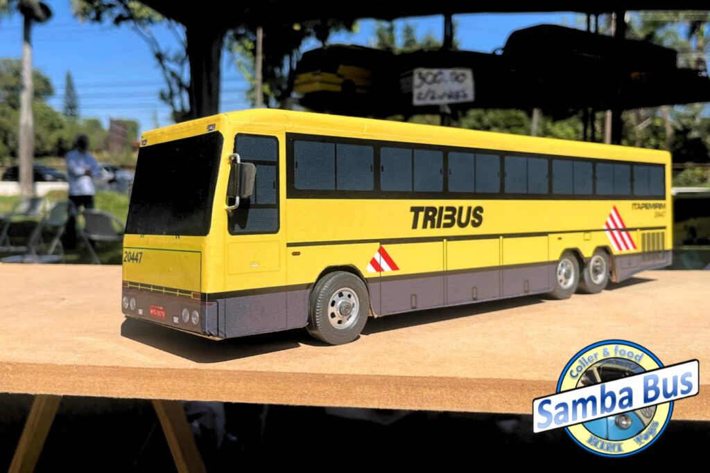 Miniatura de Ônibus Viação Itapemirim Tribus III Escala 1/24 1 Miniatura de Onibus Viacao Itapemirim Samba Bus Miniatuas de Onibus 1