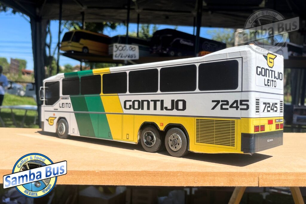 Miniatura de Ônibus da Gontijo Diplomata Escala 1/24 Nielson 4 Miniatura de Ônibus da Gontijo Diplomata