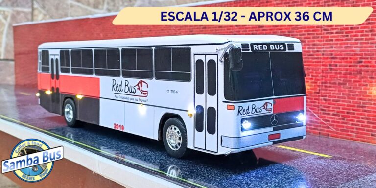 Miniaturas de Ônibus com Led 2 Miniaturas de Ônibus com Led Samba Bus Miniaturas