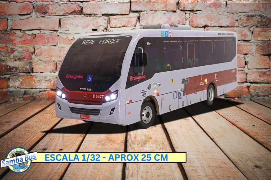 Miniatura de Micro Ônibus Caio Foz São Paulo SPTrans (1)