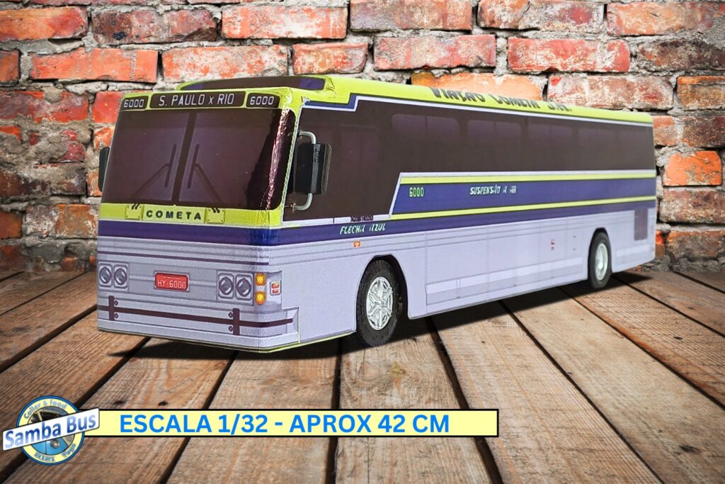 Miniatura de Ônibus Cometa Samba Bus