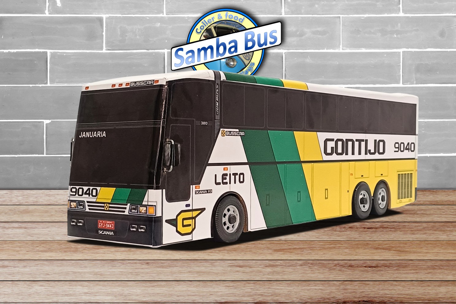 Miniatura de Ônibus Gontijo Leito Escala 1/24