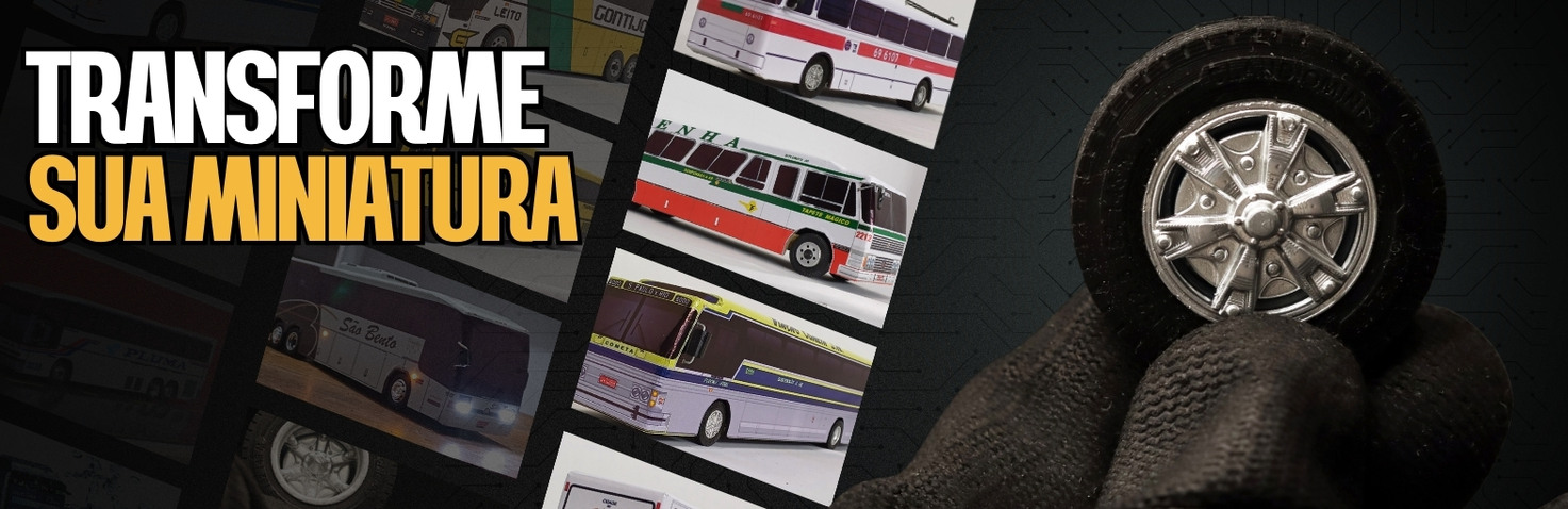 Miniaturas de Ônibus Samba Bus Banner Desktop