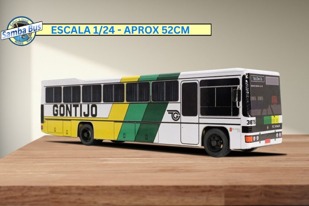 Ônibus em Miniatura Gontijo Marcopolo III Motor Dianteiro Scania