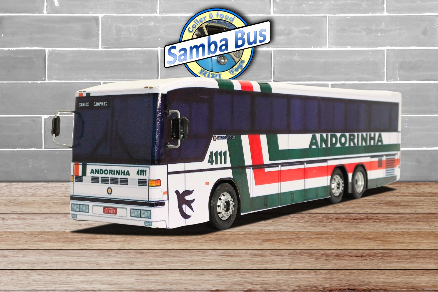Miniatura de Ônibus Andorinha Marcopolo G4