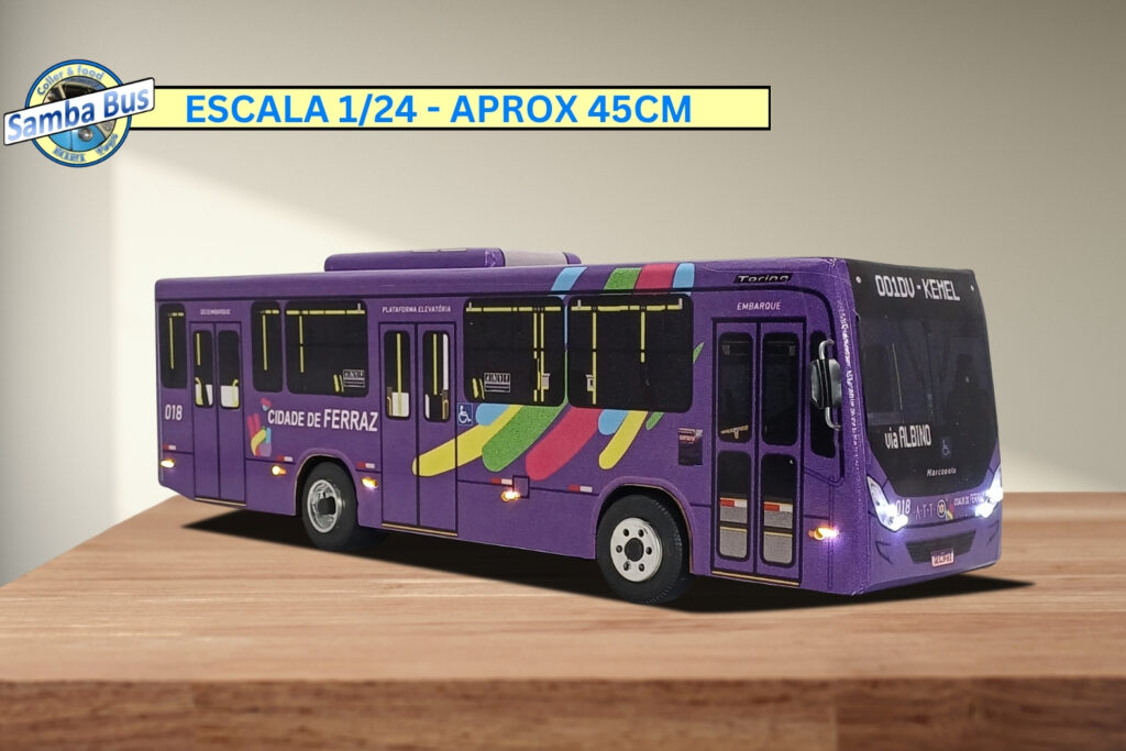Miniatura de Ônibus Cidade de Ferraz de Vasconcelos (2)