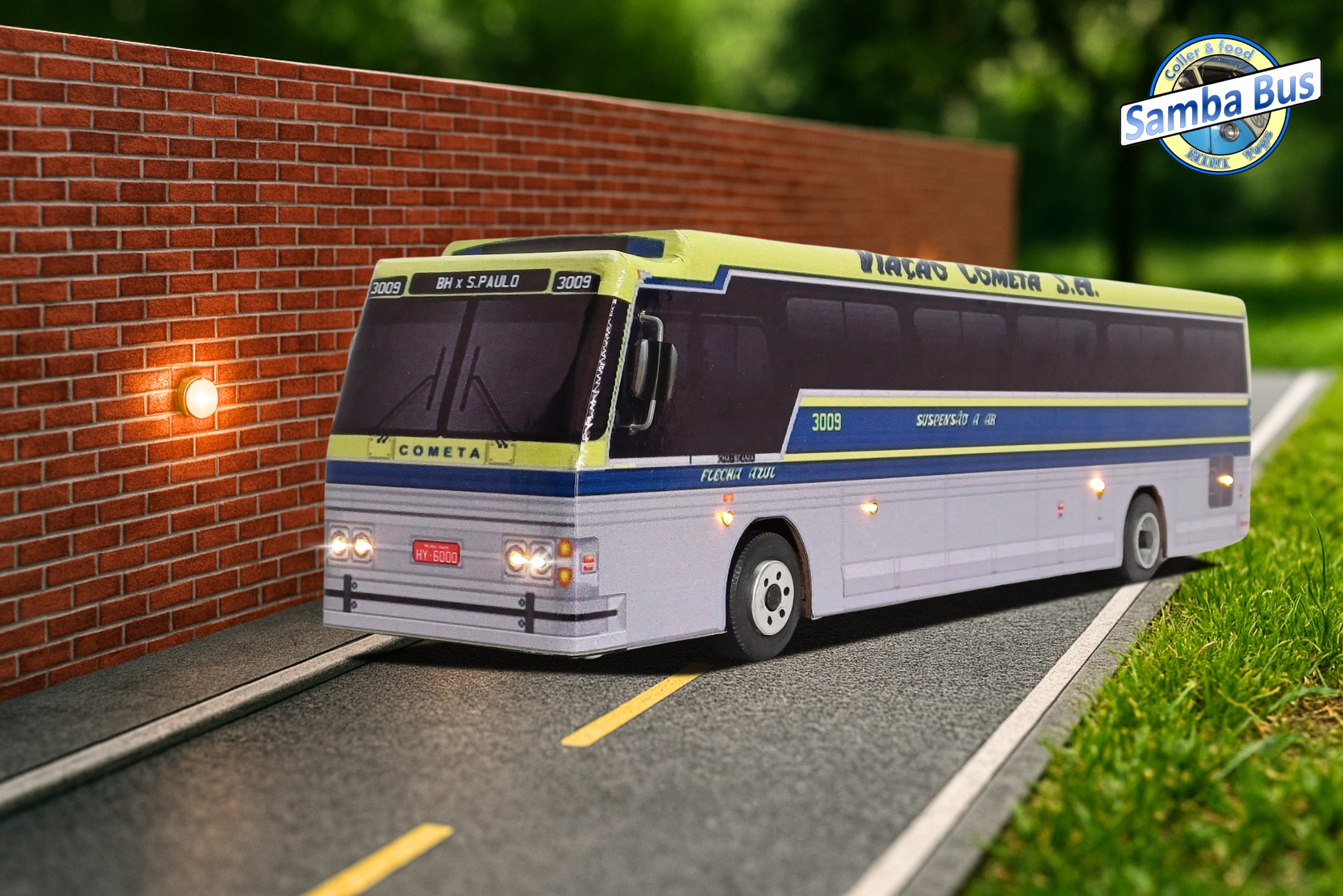 Miniatura de Ônibus Cometa com LED (2)