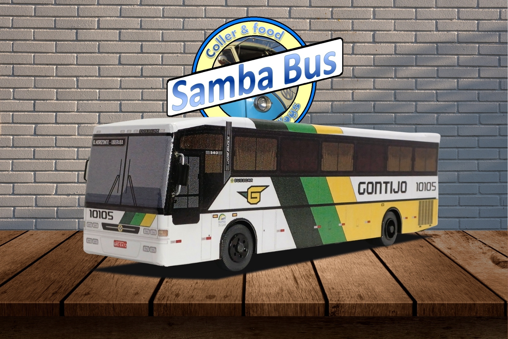 Miniatura de Ônibus Gontijo Busscar El Buss 340 Escala 1/24