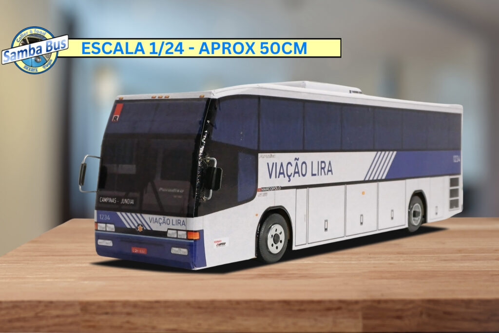 Miniatura de Ônibus Viação Lira Marcopolo Paradiso GV (2)