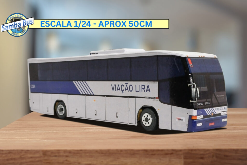 Miniatura de Ônibus Viação Lira Marcopolo Paradiso GV (5)