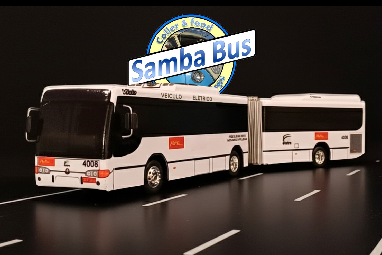 Miniatura de Ônibus Híbrido Metra Marcopolo Viale Escala 1:32
