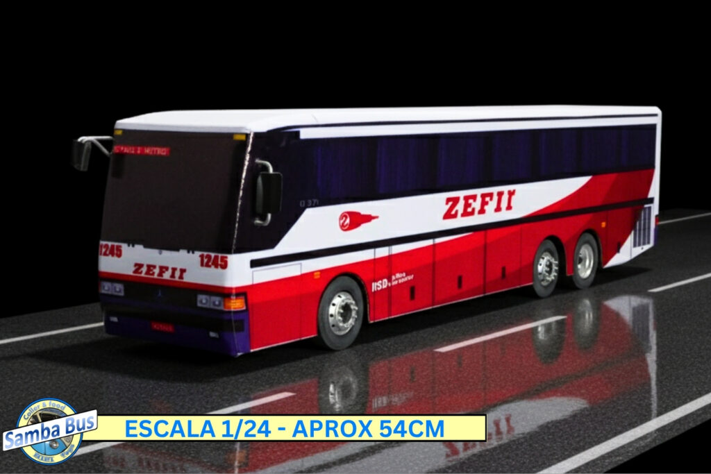 Miniatura de Ônibus Rápido Zefir Monobloco Mercedes Benz O-371 (3)