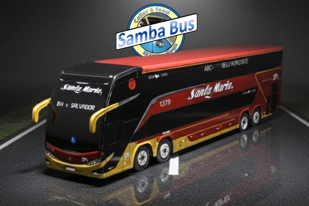 Miniatura de Ônibus Santa Maria Marcopolo G8 (1)
