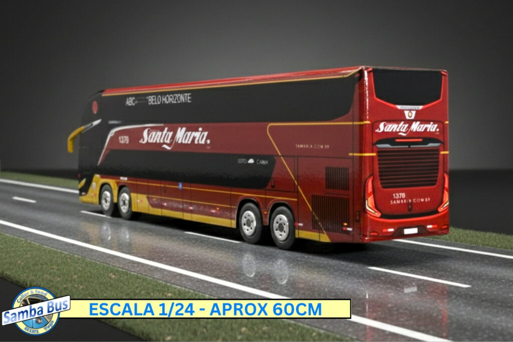 Miniatura de Ônibus Santa Maria Marcopolo G8 (1)