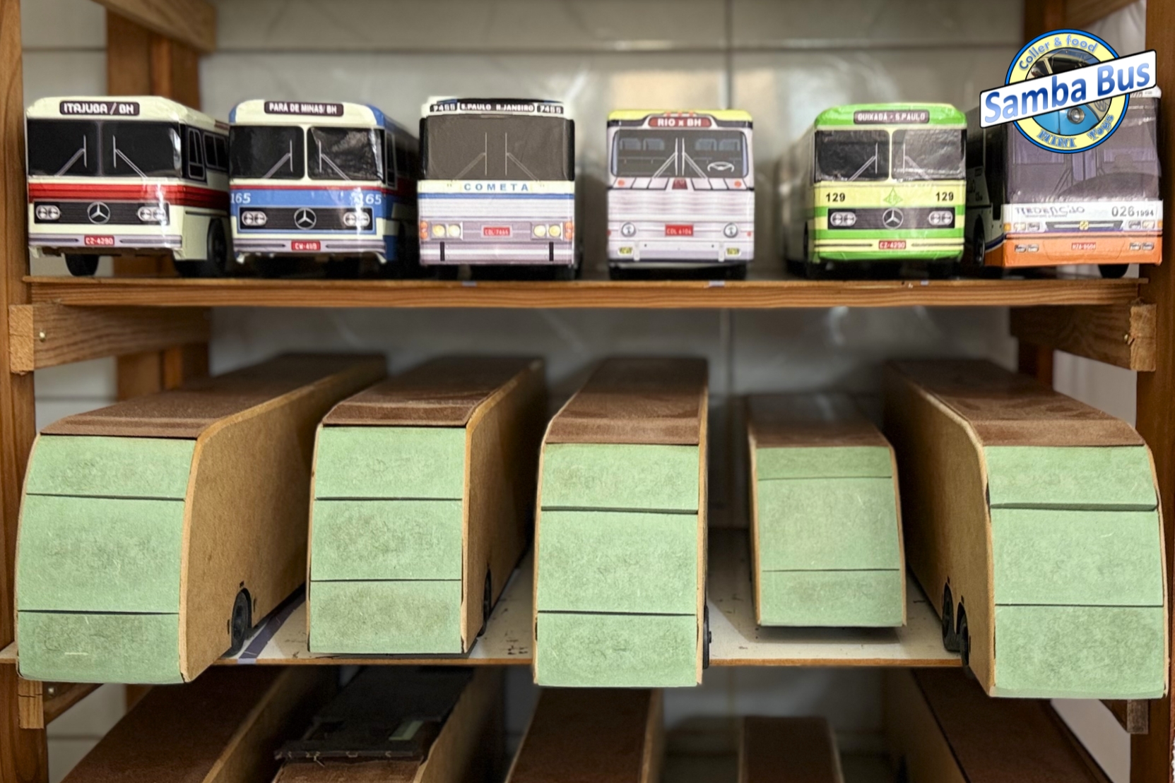 miniaturas de ônibus samba bus