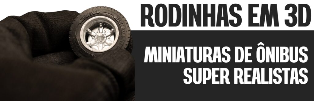 Banners Rodinhas de Miniaturas de Ônibus Samba Bus Miniaturas