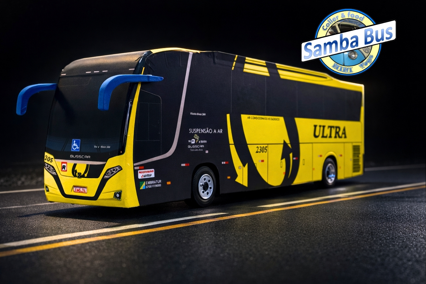 Miniatura de Ônibus Busscar Viação Ultra