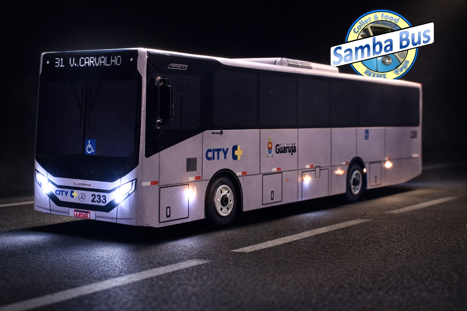 Miniatura de Ônibus Caio Apache Vip City Transporte