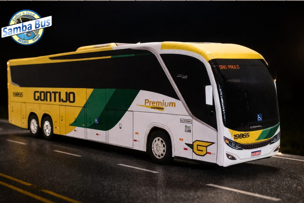 Miniatura de Ônibus Gontijo Comil (1)