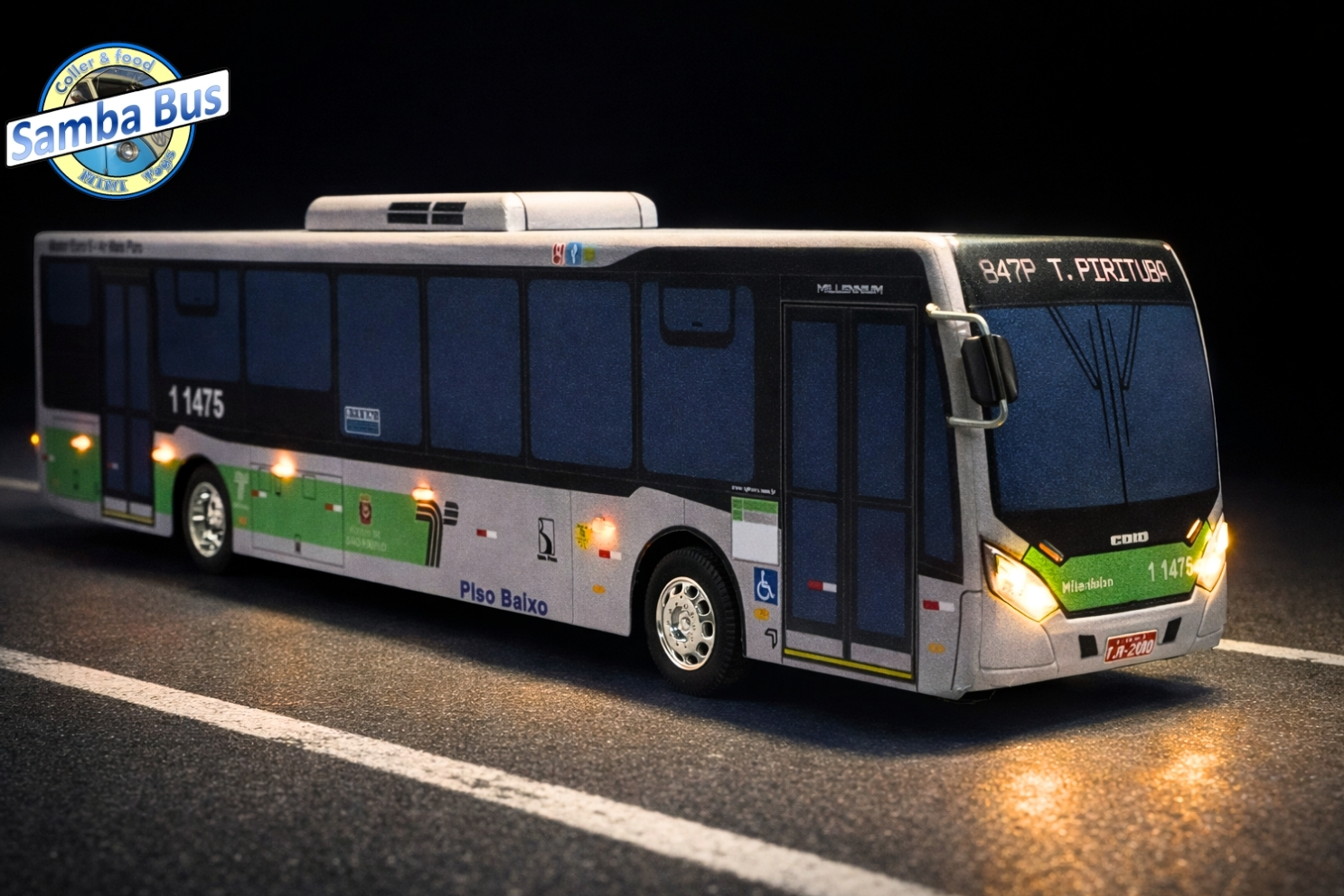 Miniatura de Ônibus SPTrans: Samba Bus Miniaturas