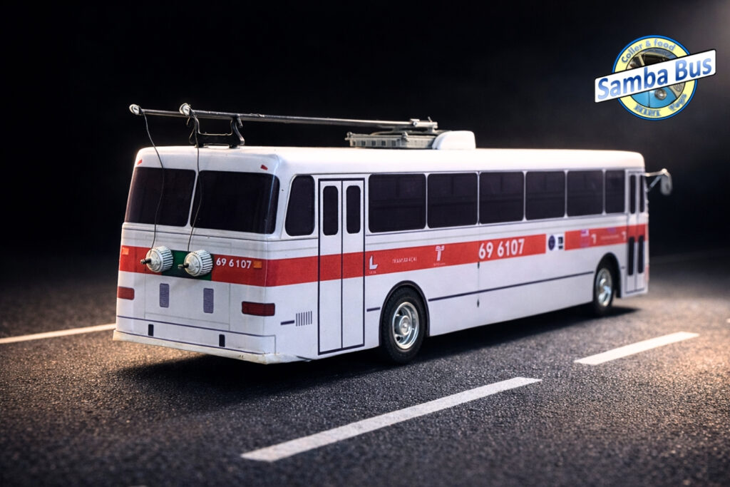 Miniatura de Trolebus de São Paulo Samba Bus Miniaturas