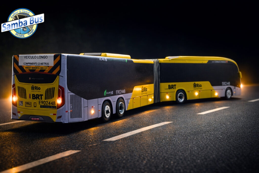 Ônibus Articulado Miniatura Marcopolo Viale Expresso Rio de Janeiro BRT (2)