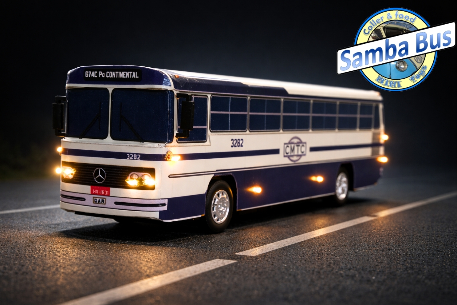 Miniatura de Ônibus CMTC: Monobloco Mercedes Benz O-362