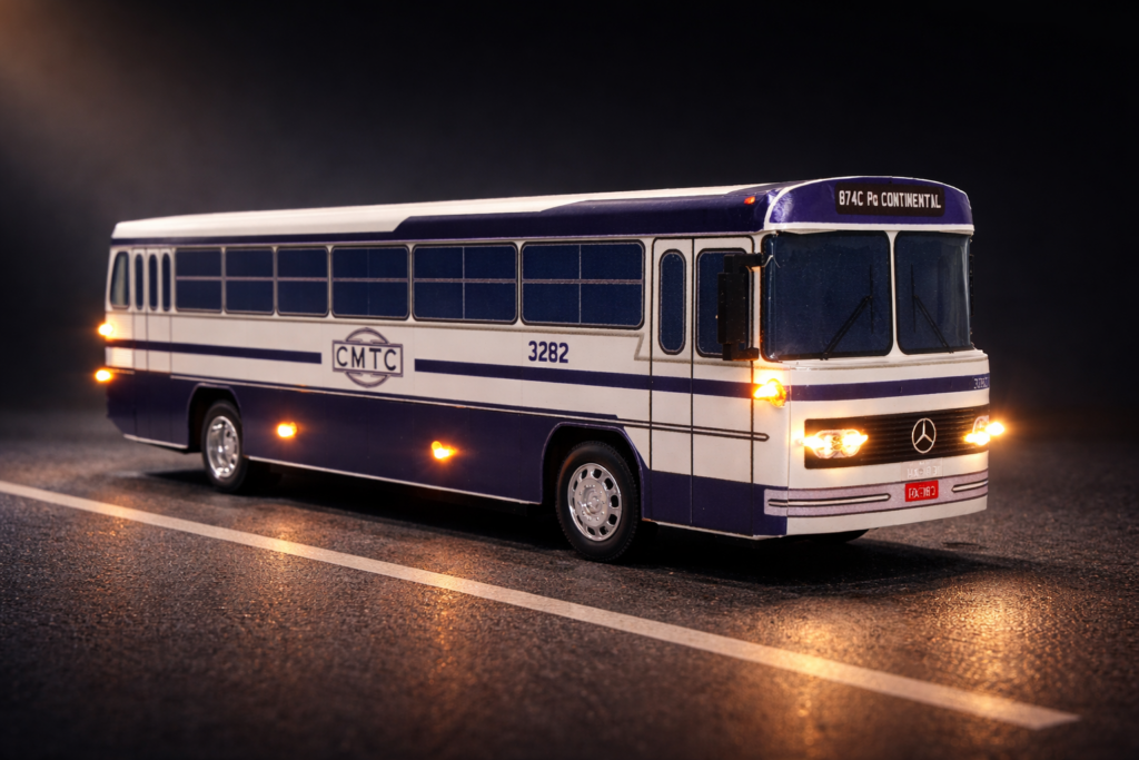 Miniatura de Ônibus CMTC - Samba Bus Miniaturas de Ônibus (4)