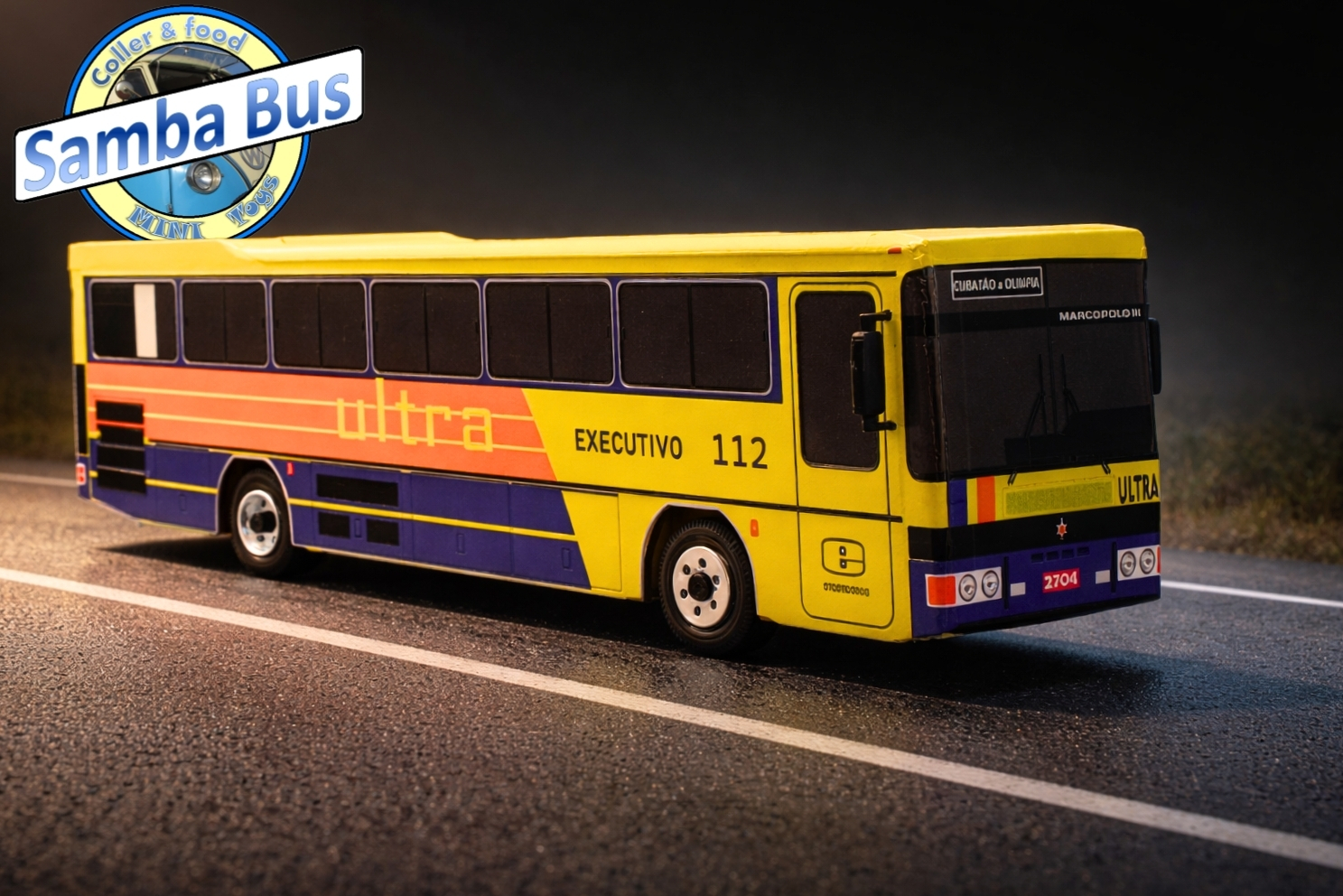 Miniatura de Ônibus Viação Ultra Marcopolo 3 – Escala 1/24