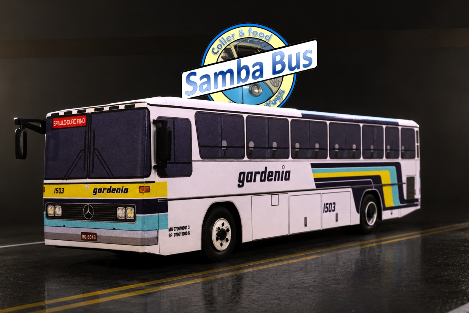 Miniaturas de Ônibus Personalizadas Expresso Gardenia/MG