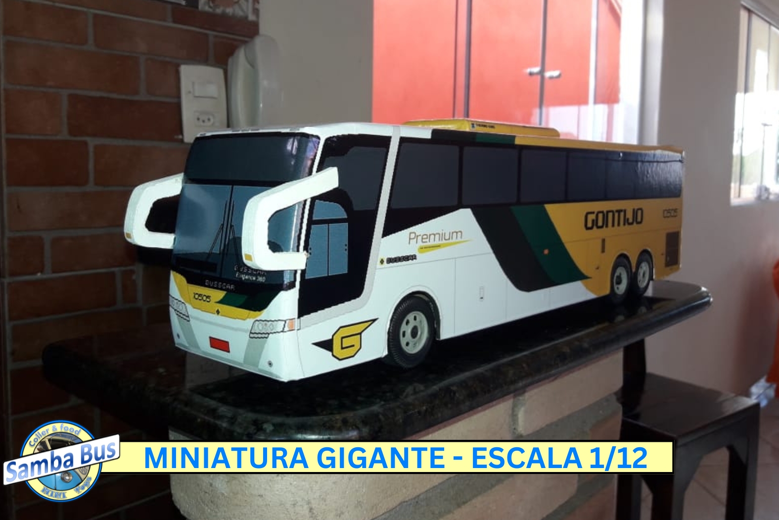 Miniatura Gigante de Ônibus Gontijo: Paixão, Realismo e Exclusividade