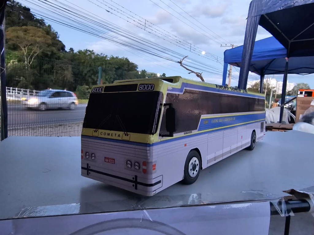 Miniaturas de Ônibus Samba Bus Viação Cometa CMA Flecha Azul