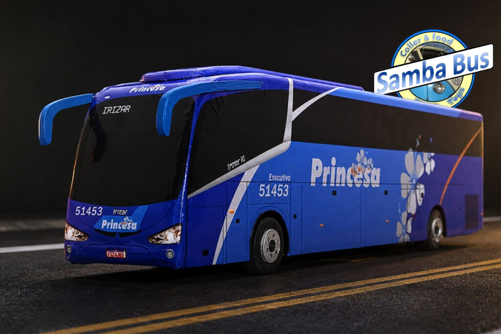 Miniatura de Ônibus Irizar i6 Princesa do Norte - Samba Bus Miniaturas